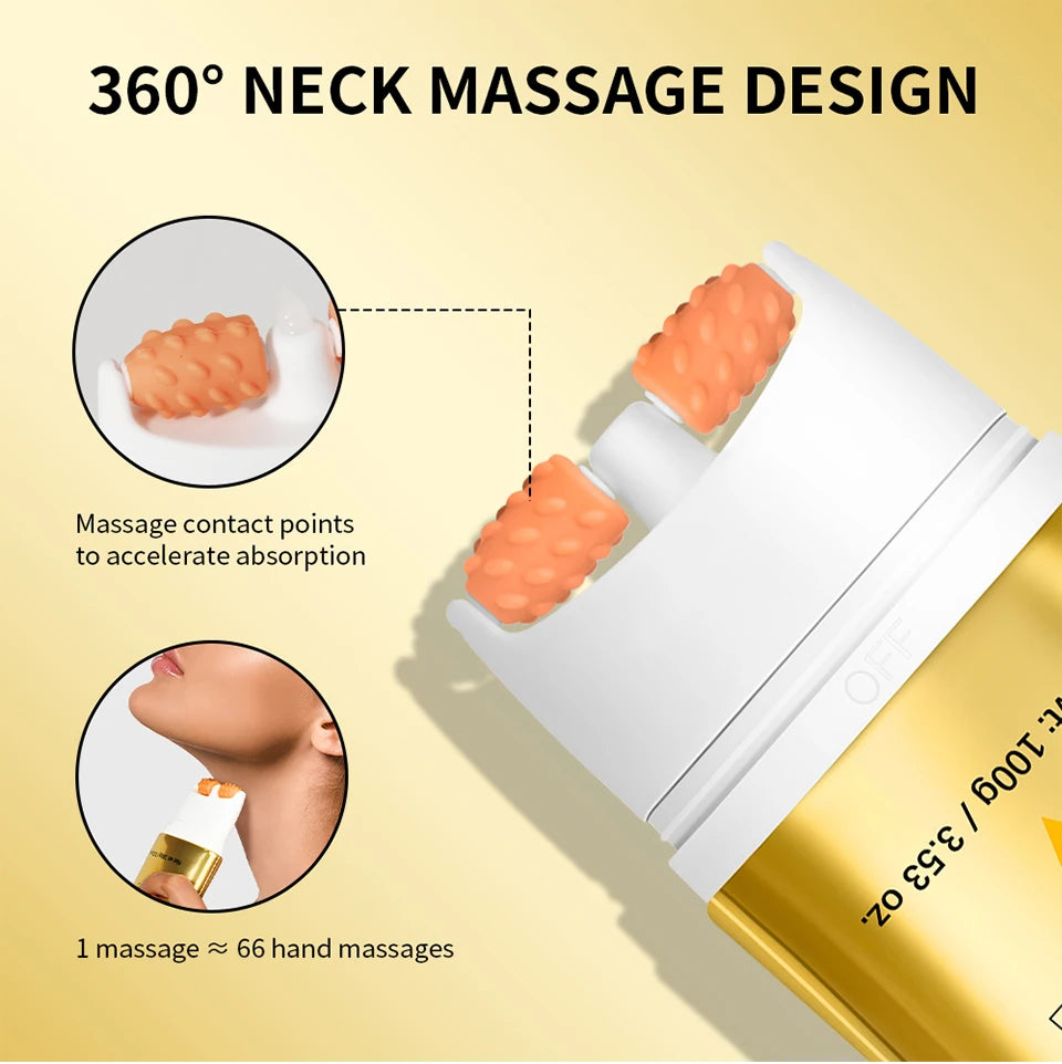 Lakerain Firming Lifting Neck Cream Deep Nourishment Lightweight Formula Remove Double Chin Rejuvenation Firms Loose Skin Cream