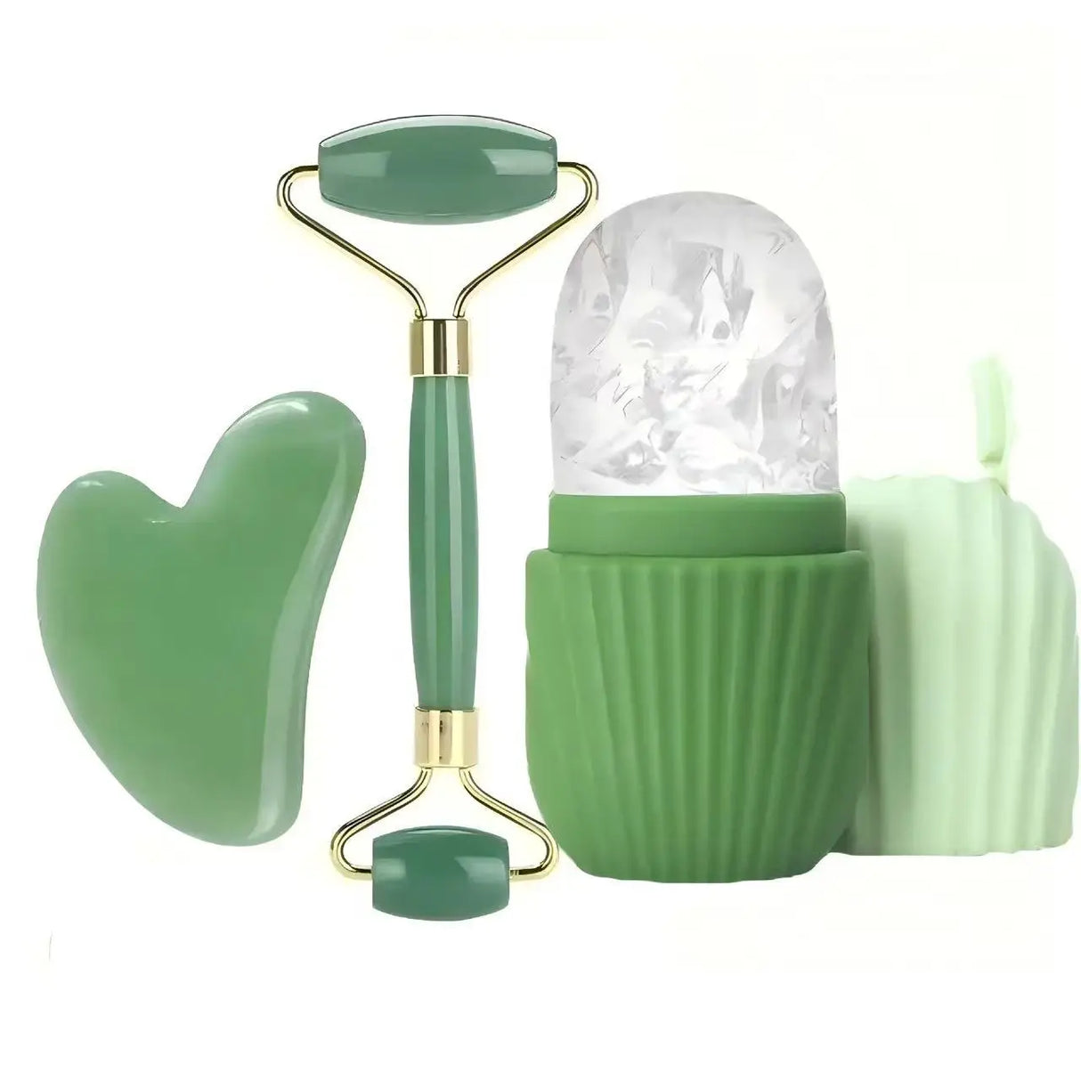 1/2/3pcs Ice Face Roller Facial Skincare Ice Roller Set,Facial Roller GuaSha FaceTool Set,Face Massage Roller Lifting Contouring