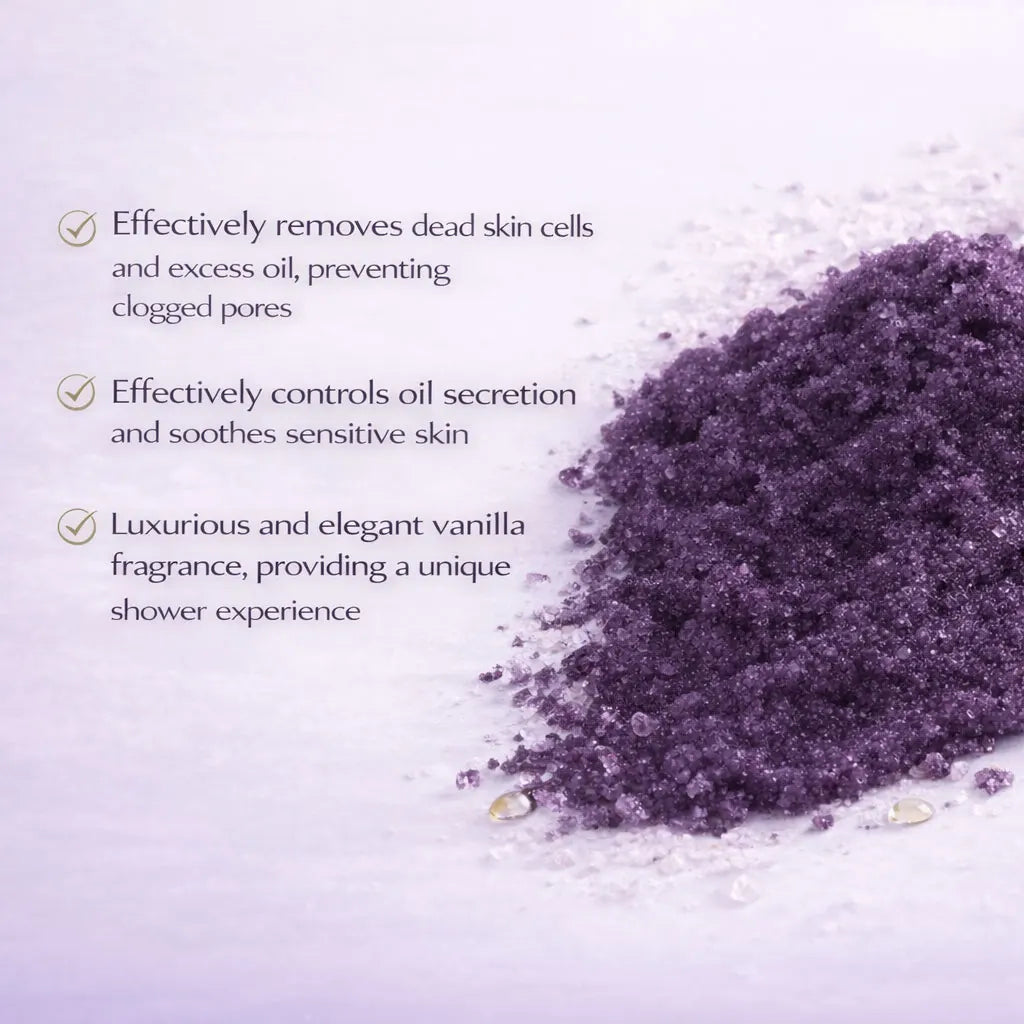 120g Sea Salt Perfume Exfoliating Body Scrub for Smooth Skin Body, Brighten Skin Tone,Amber & Vanilla Scent, Coral Rose Scent
