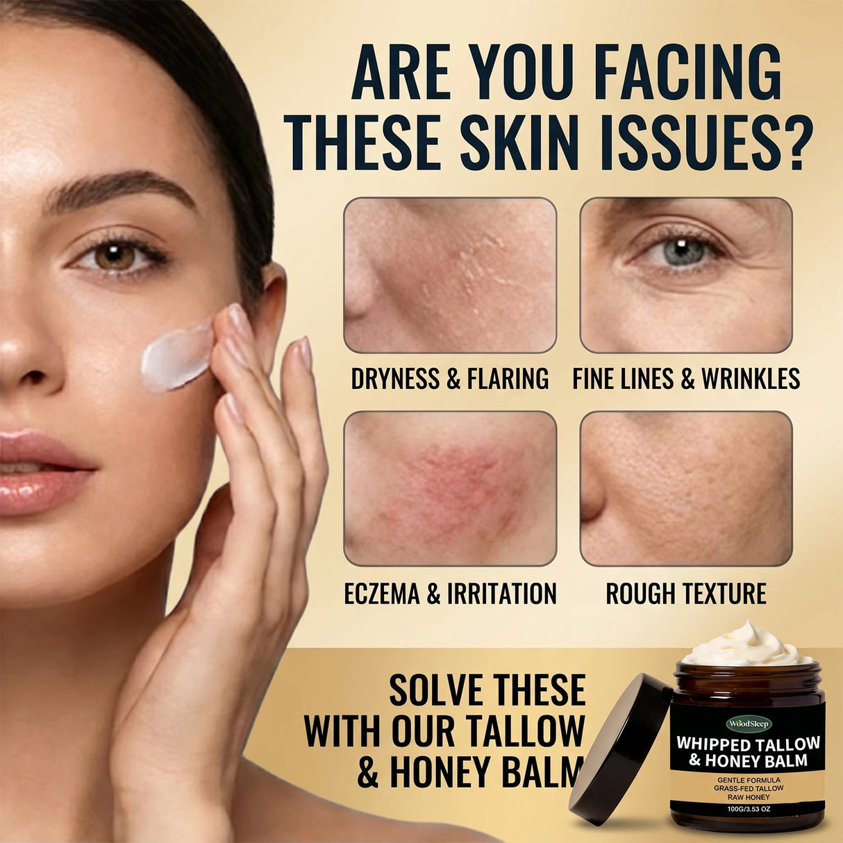 Butter and Honey Skin Care Cream, Honey Facial Cream and Body Lotion Moisturizer, Specialized for Dry and Sensitive Skin