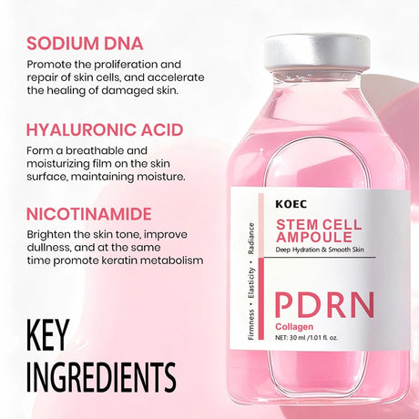 PDRN Salmon DNA Serum Ampoule Advanced Skincare Deep Repair Renew Skin Brighten Tone Strengthen Barrier firming Facial Essence