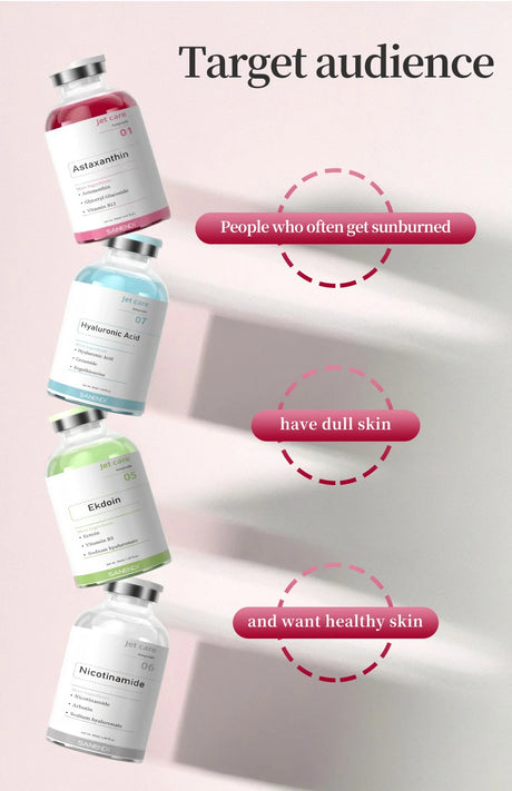 2 in 1 Salmon DNA PDRN &Hyaluronic Acid Skincare Set-Anti-Aging Moisturizing Facial Serum for Dermapen Glowing Skin Jet Peeling