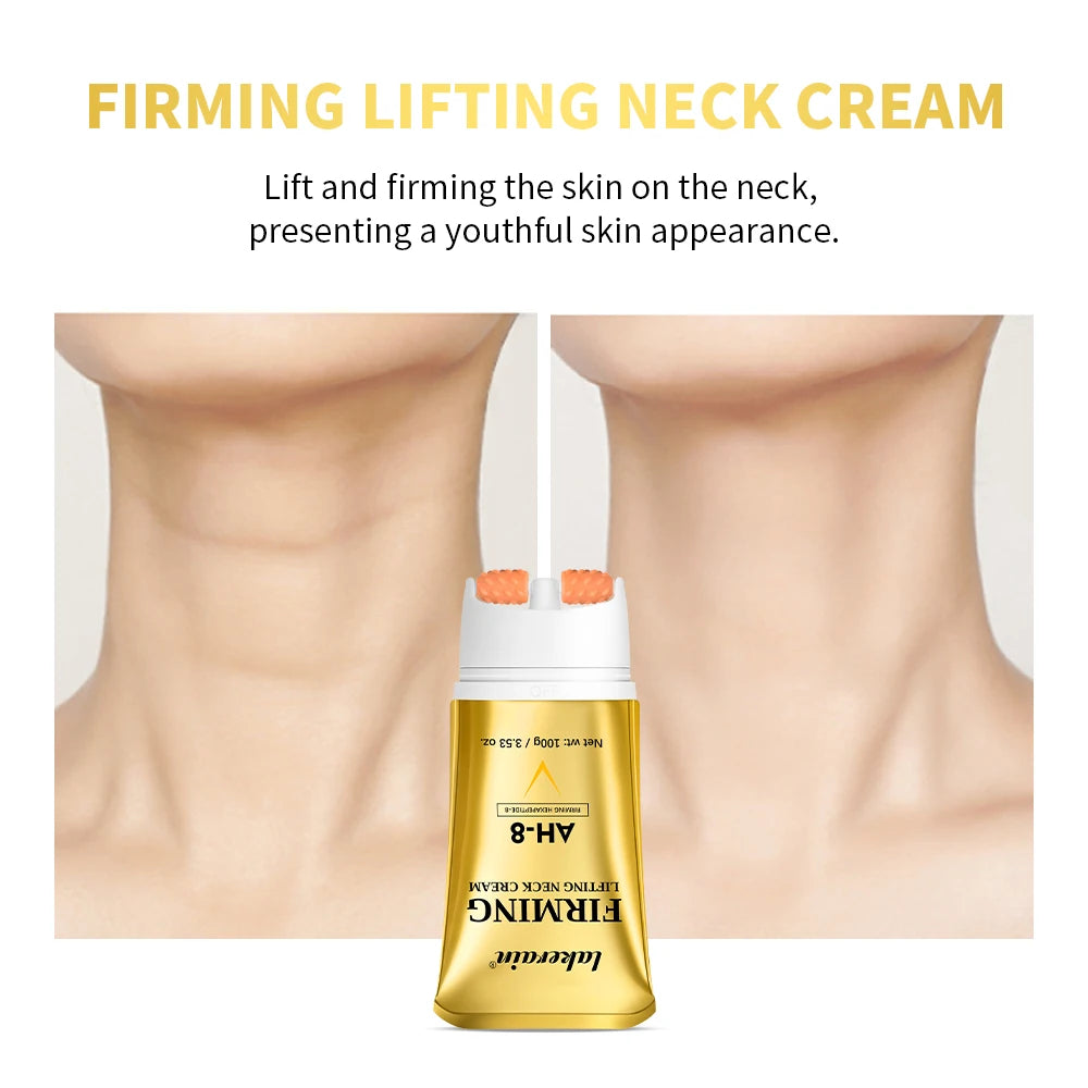 Lakerain Firming Lifting Neck Cream Deep Nourishment Lightweight Formula Remove Double Chin Rejuvenation Firms Loose Skin Cream