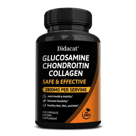 Chondroitin Glucosamine Collagen Capsules for Knee, Joint Health, Bone Quickly Nutrition Supplement