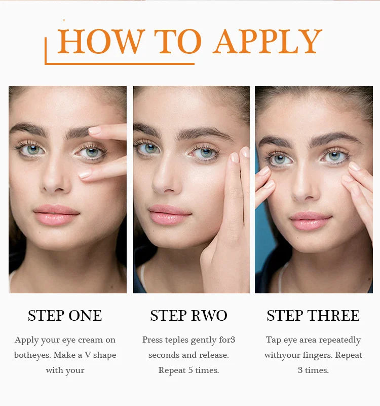 OCHEAL Eye Moisturizing Cream Fades Fine Lines Anti Dark Circles Eye Serum Remove Eye Bag Puffiness Anti-Aging Firmness Eye Care