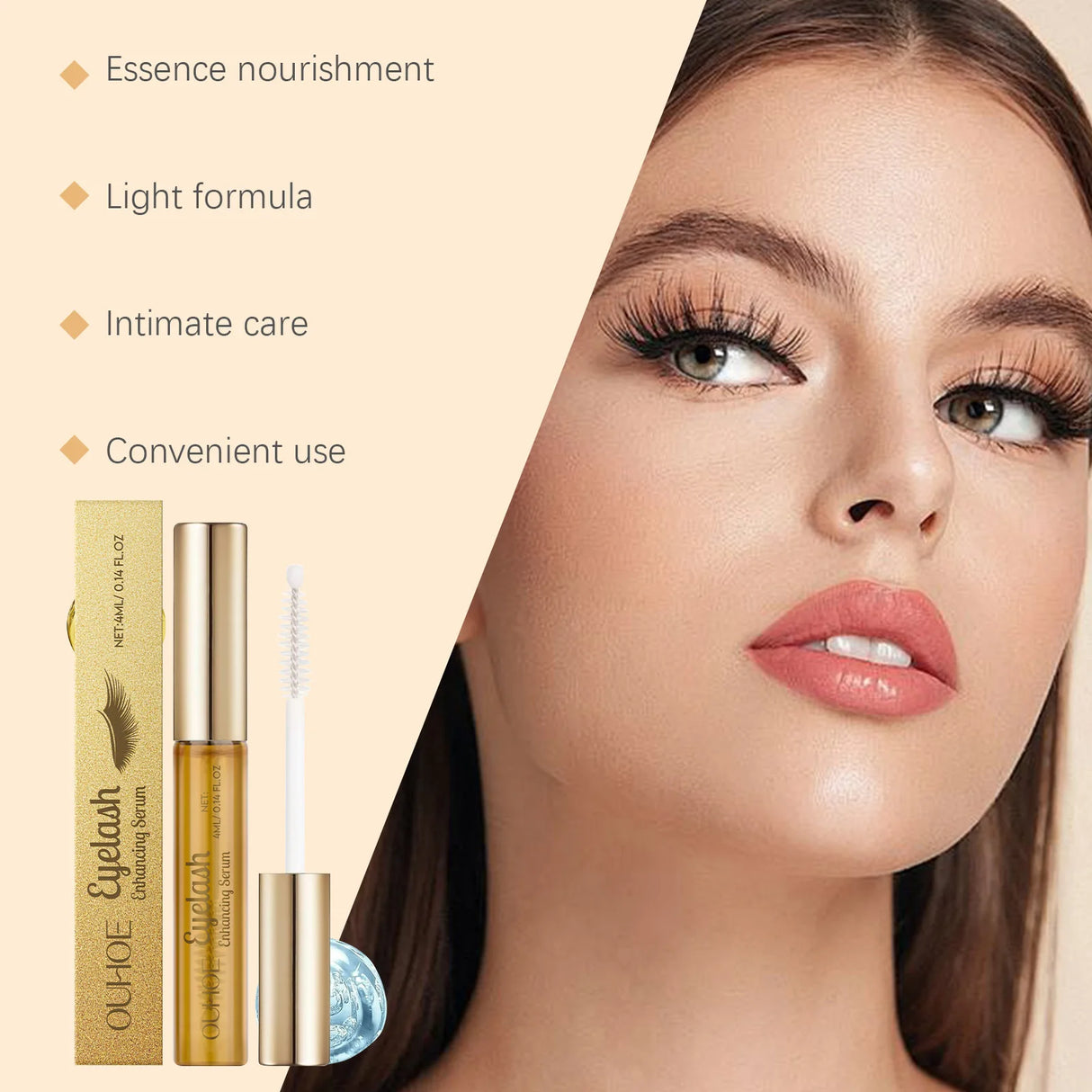 Fast Eyelash Growth Serum 7 Day Natural Eyelash Eyebrow Enhancer Longer Fuller Thicker Lashes Treatment Products Eye Care Makeup