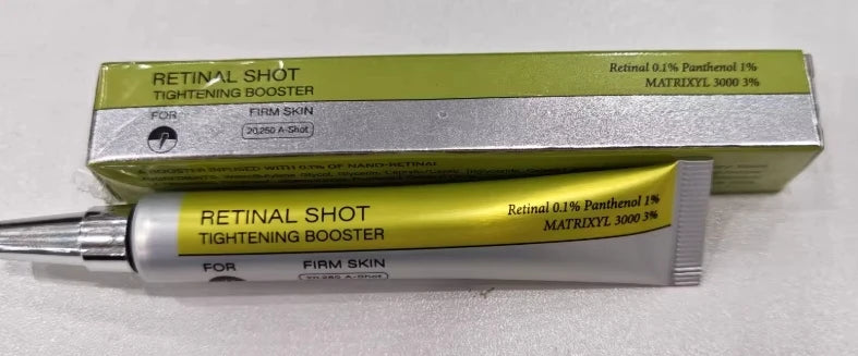 Korean Vita A Retinol Firming Serum Eye Cream Set Tightening Booster Deeply Moisturizing Pore Shrink Dark Circles Repair Serum