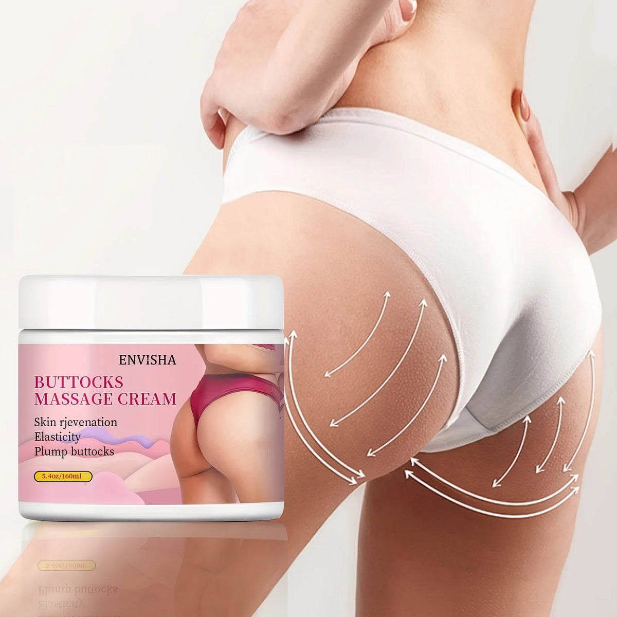 ENVISHA Sexy Massage Buttock Enhancement Hip Lifting Firming Cream Moisturizing Whitening Skin Care Body Lotion Beauty Health