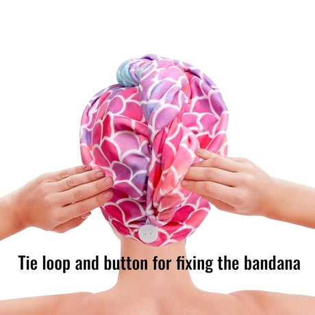 1/3 pcs Water-absorbing quick-dry children's hair drying cap, bathroom, living room essential hair drying supplies