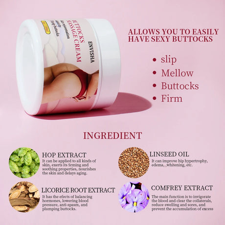 ENVISHA Sexy Massage Buttock Enhancement Hip Lifting Firming Cream Moisturizing Whitening Skin Care Body Lotion Beauty Health