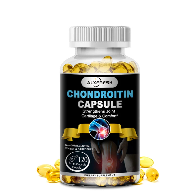 Alxfresh Chondroitin Glucosamine Capsules Turmeric Tablet for Knee, Joint Health, Bone Quickly Nutrition Supplement