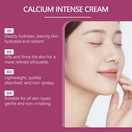 Calcium Intense Cream Tighten Skin Elasticity Enhance Moisturizing Facial Firming Improve Skin Sagging Nourishing Facial Lifting