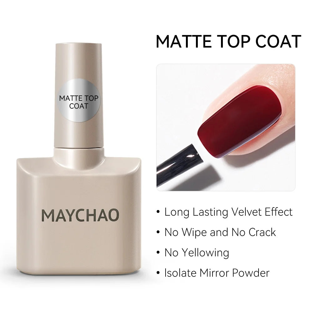 MAYCHAO Cat Eye Magnetic Gel Nail Polish Glitter Effect Semi Permanent Soak Off UV Gel Varnish Manicure For Nail Art