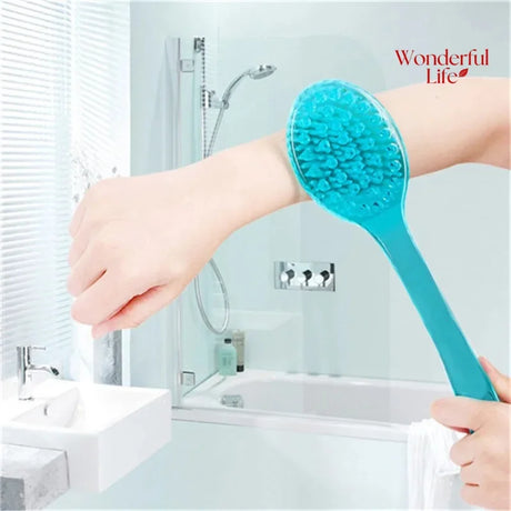 1/2Pcs Body Brush Back Showerhes Bathroom Brush Long Handle Soft Bath With Handle Exfoliating Scrub Skin Massager Exfoliation