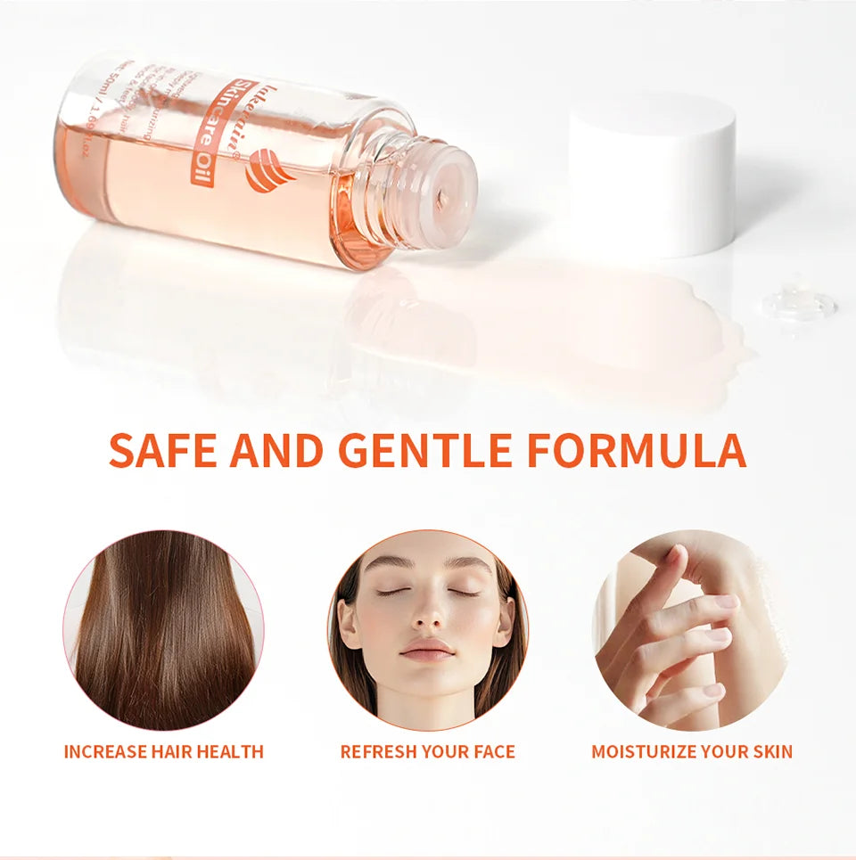 2 Pcs Bio Skincare Body Oil Vitamin A Vitamin E Face Body Moisturizer Improve Hair Health Fade Scars Exfoliate skin Skincare Oil