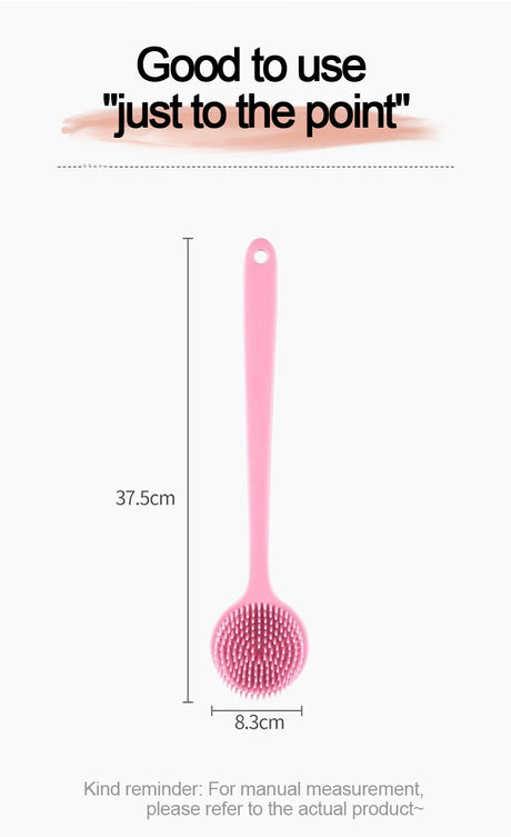 Silicone Shower Brush Body Exfoliating Dry Brushing Bathroom Back Bath Brush for Shower Brush for The Back