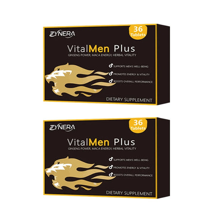 ZYNERA Natural Ashwagandha Man Power Tablets Male Enhancing Supplement Support Energy Strength Stamina Performance Ginseng Pills