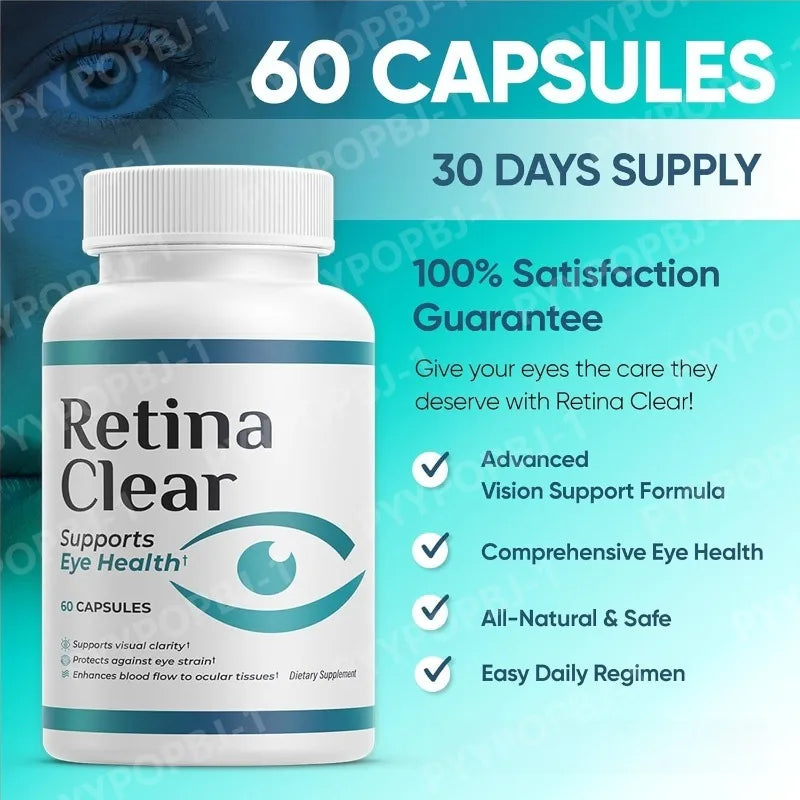 60 Count Eye Protection Capsules Supports Visual Clarity and Relief Eye Fatigue Supplement Contain Lutein,multivitamin & Zinc