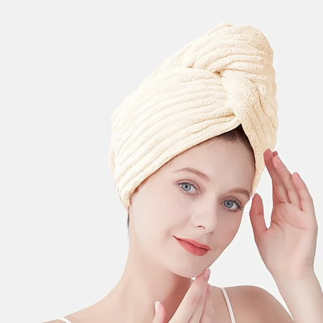 1/3/4 Pcs Quick-Drying Microfiber Hair Drying Cap Absorbent Soft Anti-Frizz Hair Towel Wrap for Women Home Bathroom Daily Use
