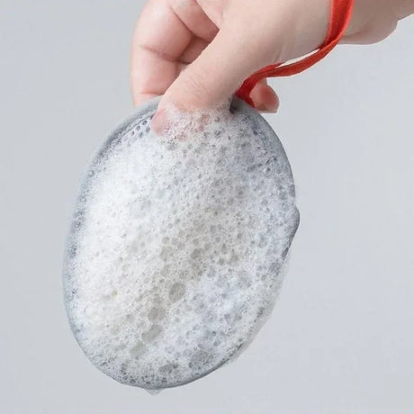 1/2/4/8PCS Soap Foaming Net Bath Mesh Sponge for Shower & Body Wash Exfoliating and Deep Cleaning Scrubber for Bathroom Supplies