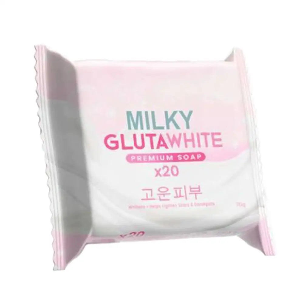 1-10PCS Korean MILKY GLUTAWHITE Premium Soap 70g Deep Cleansing Nourishing Rich Foam Soap Efficient Body Face Cleansing Care