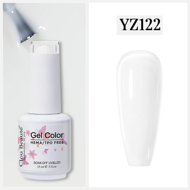 Clou Beaute Gel Nail Polish Neon Brown Royal Blue Red Green Pastal Nude Nail Art Varnishes Gel Lacquer HEMA/TPO FREE UV Gel Nail