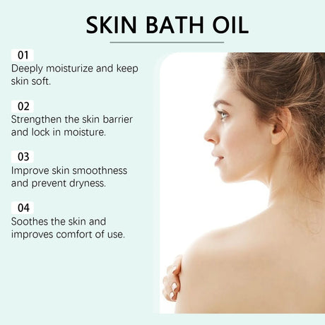 EELHOE Nicotinamide Bath Oil Brightening Skin Repair Dry Skin Remover Smooth Body Cleaning Long Lasting Moisturizing Body Oil