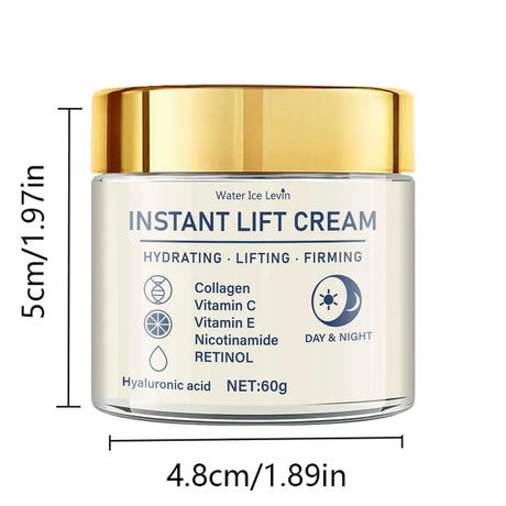 60g Instant Lift Face Cream Firming Skin Tightening Anti Wrinkle Collagen Hyaluronic Acid Hydrating Nourishing Facial Moisturize
