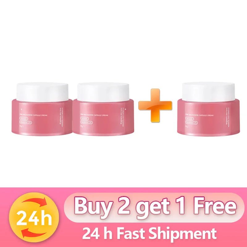 KOEC PDRN Pink Collagen Capsule Cream Anti-Wrinkle Hydrating Glowing Increase Elasticity 5% Niacinamide Hydrolyzed Collagen