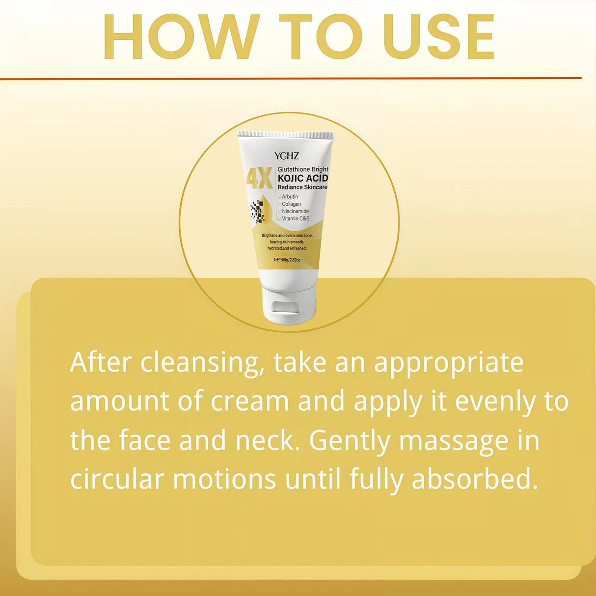 Kojic Acid Face Cream Evens Out Skin Tone, Eliminates Dark Spots and Dullness - Non-Greasy, Suitable for Both Men and Women - Whitening and Moisturizing Cream, for Day and Night Use