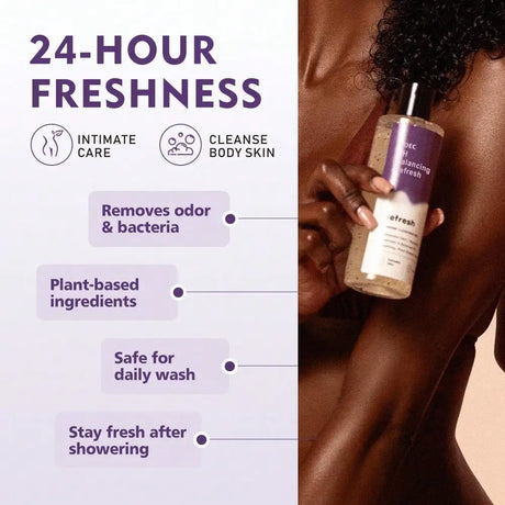 KOEC PH Balancing Feminine Cleansing Gel 180ml, Plant Extract Intimate Wash Eliminate Odor & Bacteria, Aloe Vera Moisturize for Underarms Bikini Thighs Full Body Daily Care