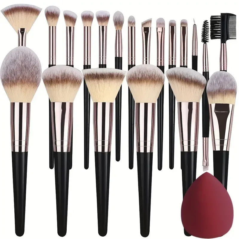 Professional 3/20PCS Makeup Brushes Set Soft Fluffy Eyeshadow Foundation Concealer Blending Blush Brush Kabuki Women Beauty Tool