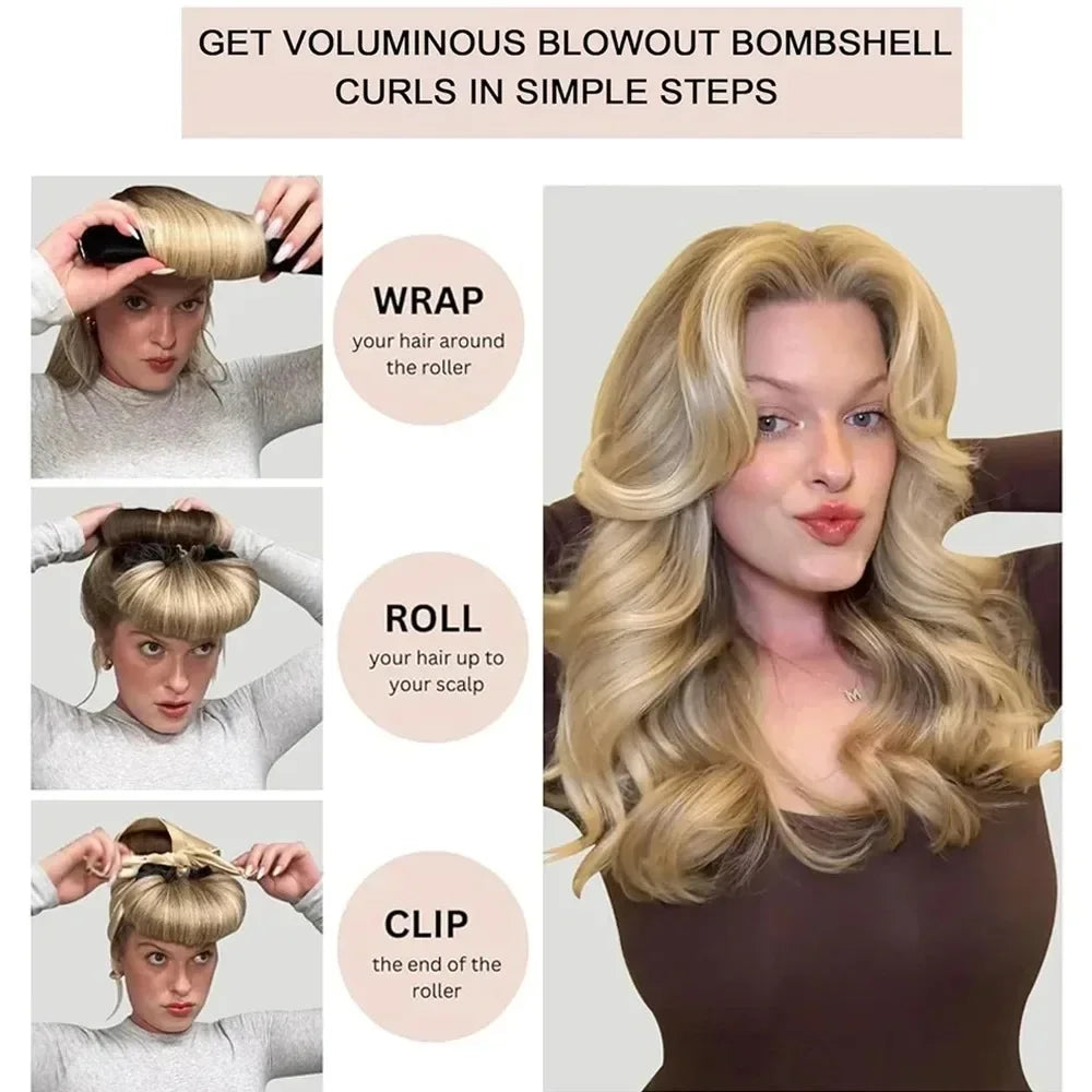Heatless Curling Rod Headband No Heat Hair Rollers Sleeping Soft Flex Rod for Overnight Curls All Hair Types Styling Tools