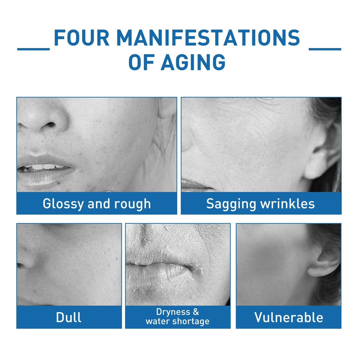 Facial Hydrating Serum Blue Copper Peptide Solution Deep Nourish Lock Water Shrink Pores Brighten Skin Rejuvenation Face Essence