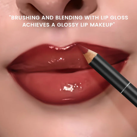 2pcs Lip Liner Pencil & Hydrating Lip Gloss Set, Glossy Finish, Smooth Define Lips, Non-Sticky Long Lasting, Daily Makeup