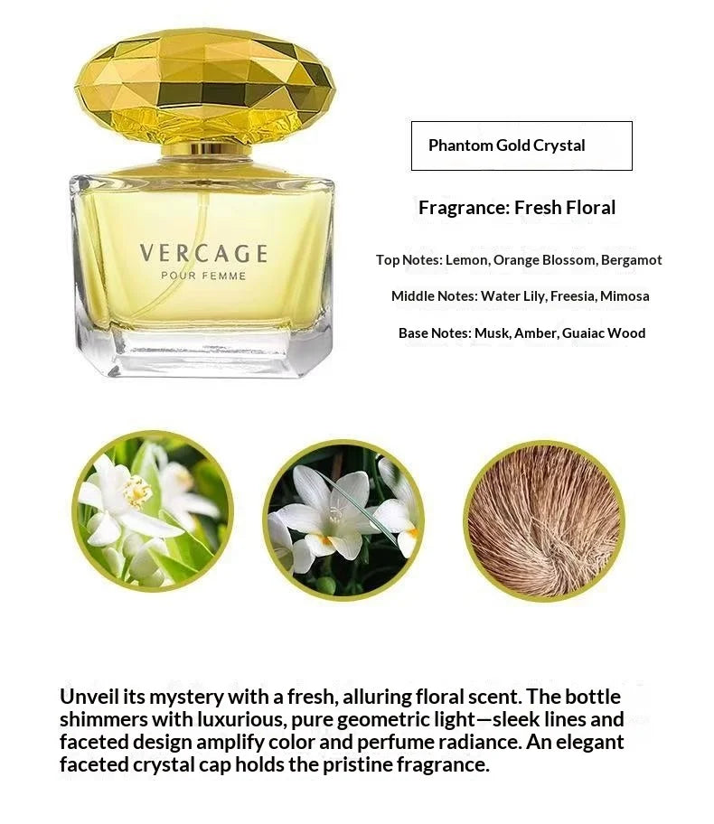 Luxury Brand Lasting Fragrance 50ml Women Body Spray Perfume Floral Scent Pheromone Perfumes Crystal Diamond Sweet Love Crystal