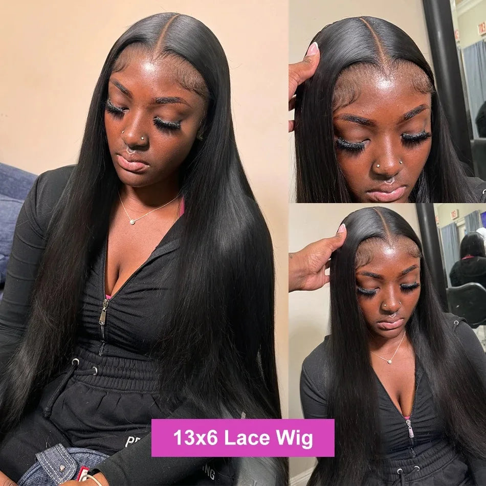 Bone Straight Glueless Wigs Human Hair Ready To Wear Brazilian Lace Front Human Hair Wigs 13x4 13x6 HD Lace Frontal Wig 5x5 Wig
