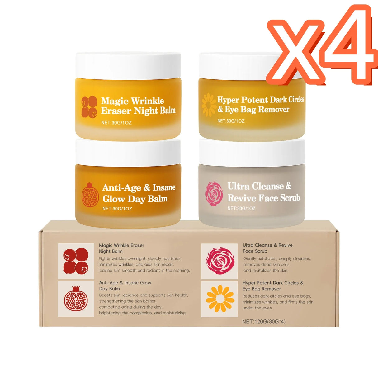Day Night Skincare Set Moisturizing Repair Skin Barrier Brightening Facial Skins Multi Functional Skincare Eye Face Care Combov