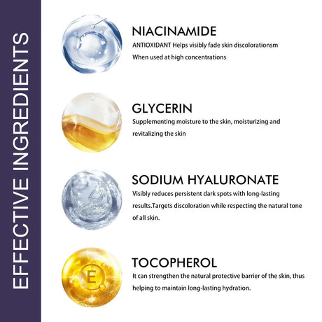 B3 Purple Serum Skin Brightening Dark Spot Reduction Intense Moisturizing Firming Elasticity Boost Multi Action Face Care