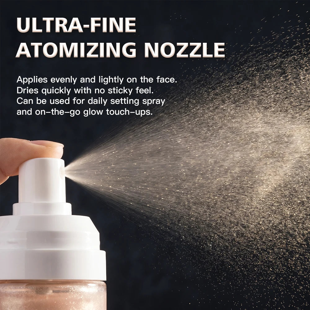 Luminous Setting Spray Smudge-resistant Quick-drying Non-sticky Long Lasting Locks Makeup Luminous Dewy Finish Setting Spray