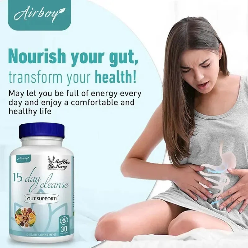 15 Day Cleanse and Detox - Supports Intestinal & Digestive Health, Relieves Bloating, Replenishes Energy, and Improves Immunity