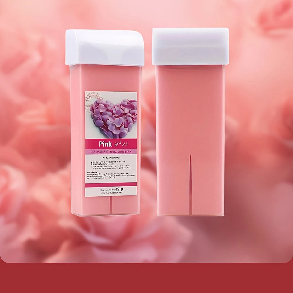 100g Roll On Wax Hair Removal Wax Cartridge Depilatory Wax Roller For Sensitive Skin Waxing Cartridge Refill Home Self Waxing