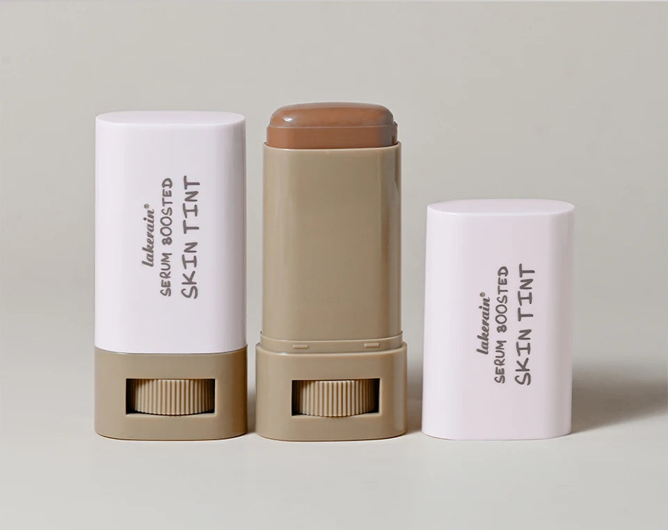 Skin Tint Foundation Stick Eraser Concealer Foundation Stick Serum Boosted Smooth Plumper Hight Coverage Travel Bronze Foundatio