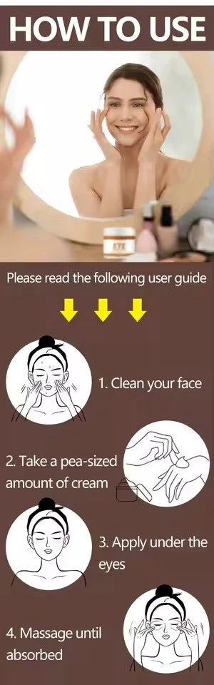 9selling wrinkle removing eye cream, eye bags, dark circles, anti swelling, firming, brightening, fine lines, moisturizing tool
