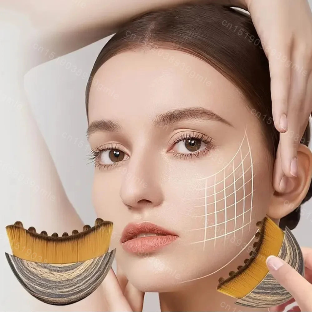 Spa Body Brush for Dry Brushing Lymphatic Drainage Face Massager Dry Skin Blood Circulation Tool for Face And Body Care