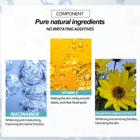 Freckle Whitening Cream Nicotinamide Fade Dark Spot Blemish Acne Mark Brightening Lightening Pigmentation Correction Cream