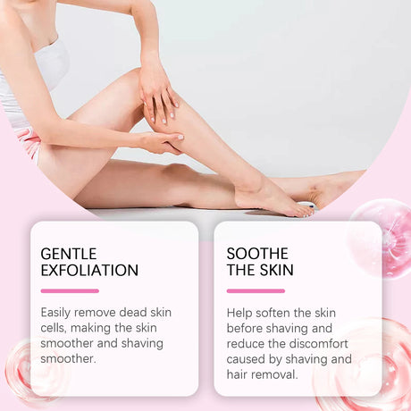 Pre-Shave & Exfoliating Body Scrub Remove Dead Skin Smoothing Moisturizing Gentle Cleansing Pre-Shave Care Smooths Skin Texture