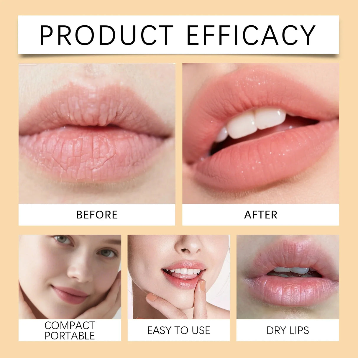 Sun Protective Lip Balm SPF50+ Hydrating Lip Sunblock Fade Lip Lines Nourishing Moisturizing Brighten with Kojic Acid Ceramide