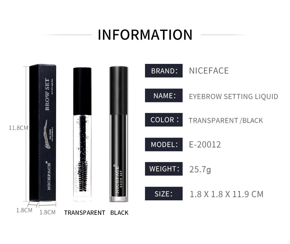 NICEFACE Eyebrow Styling Gel Waterproof Transparent Eyebrow Wax Set Brow Gel For Eyebrow Long-lasting Makeup Eyebrow Sculpt Soap