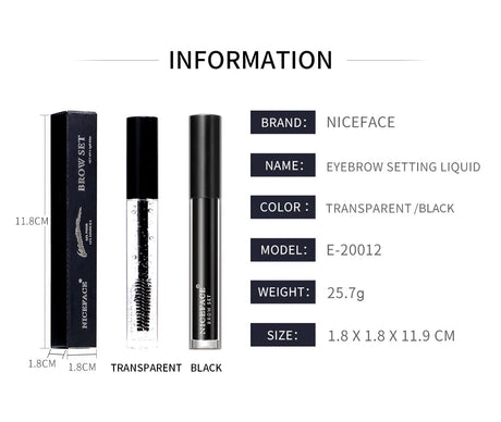 NICEFACE Eyebrow Styling Gel Waterproof Transparent Eyebrow Wax Set Brow Gel For Eyebrow Long-lasting Makeup Eyebrow Sculpt Soap